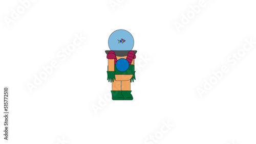 Fish Bowl Head Puppet for Character Animator