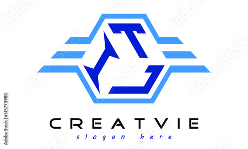 ITL three letter geometrical wings logo design vector template. wordmark logo | emblem logo | monogram logo | initial letter logo | typography logo | business logo | minimalist logo | photo