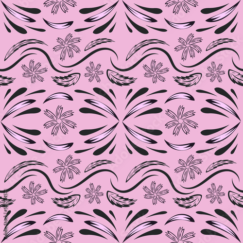 Folk flowers print Floral pattern Ethnic art