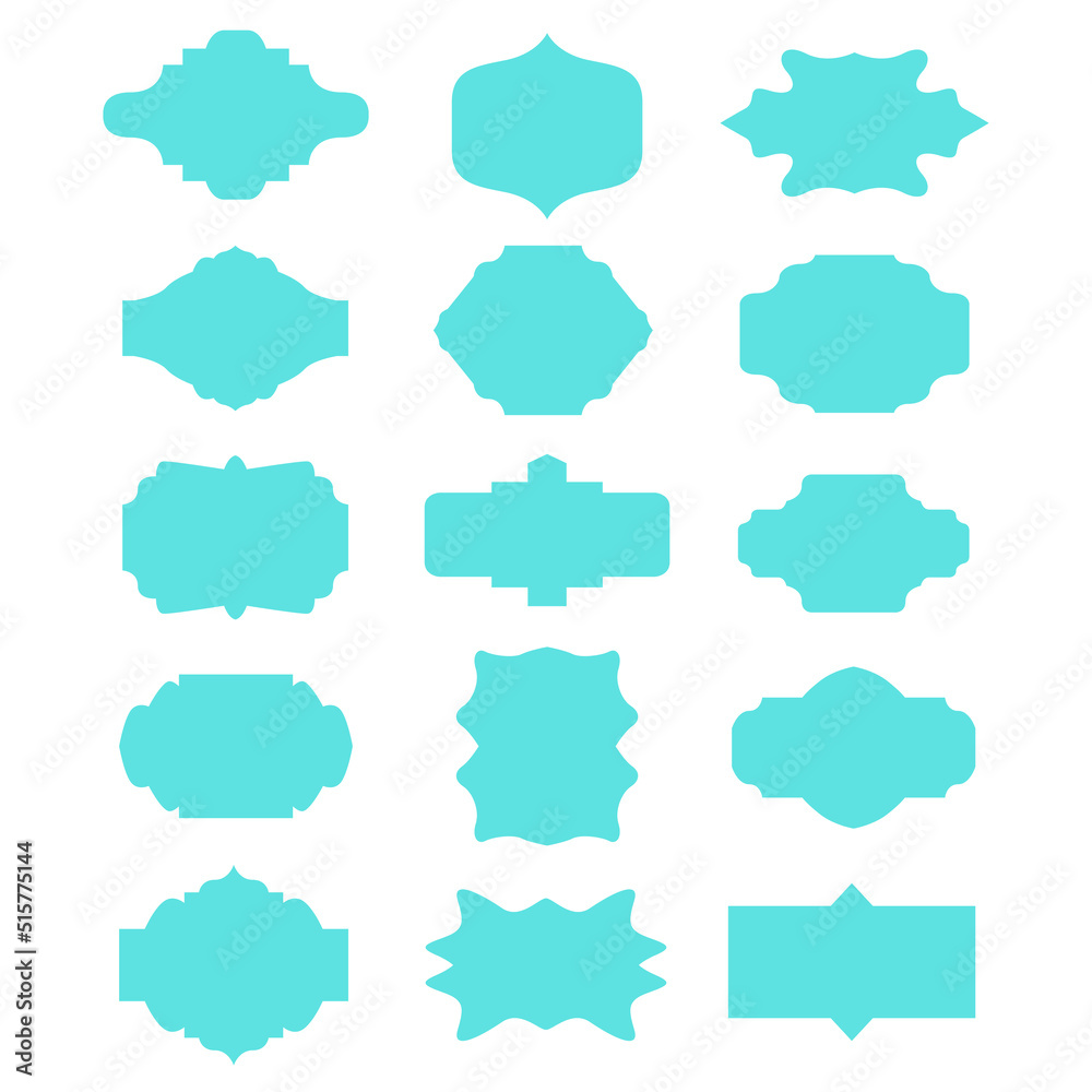 SIMPLE DESIGN ORNAMENTAL LABELS ISOLATED ON WHITE SIMPLE DESIGN ORNAMENTAL LABELS ISOLATED ON WHITE