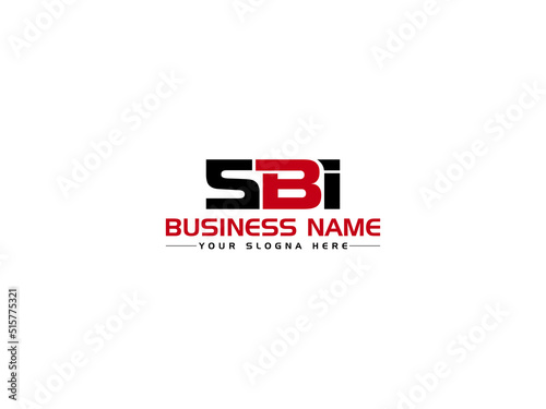 Letter SBI Logo Icon Vector, Creative SB s b i Logo Letter Vector Image With Three Letter Colorful Unique Logo Symbol For Business photo