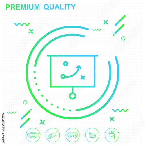 strategy icon illustration - modern design 01