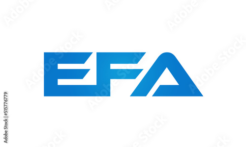 Connected EFA Letters logo Design Linked Chain logo Concept