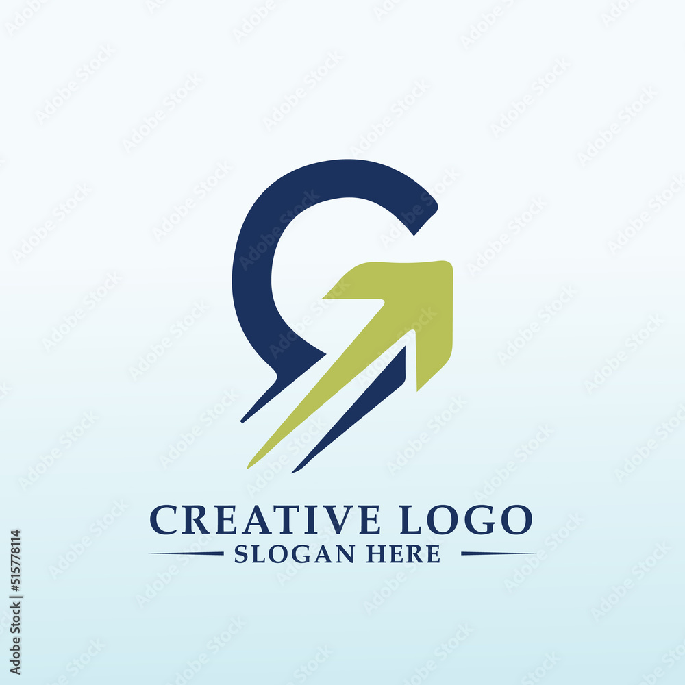 logo ideas for a financial software development company letter G logo ideas for a financial software development company letter G