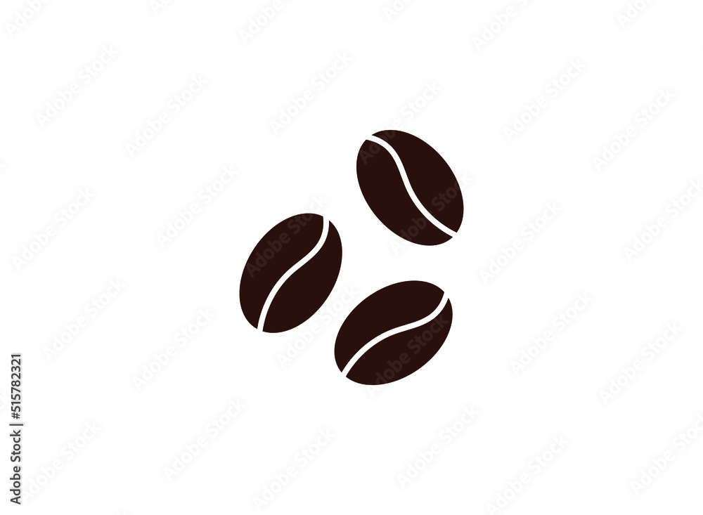Obraz premium Coffee beans icon, sign. Vector illustration.