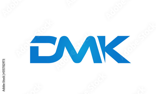 Connected AMK Letters logo Design Linked Chain logo Concept