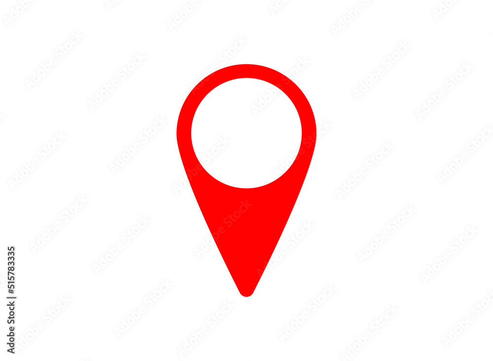map location pointer flat style isolated on white background. vector illustration map location pointer flat style isolated on white background. vector illustration