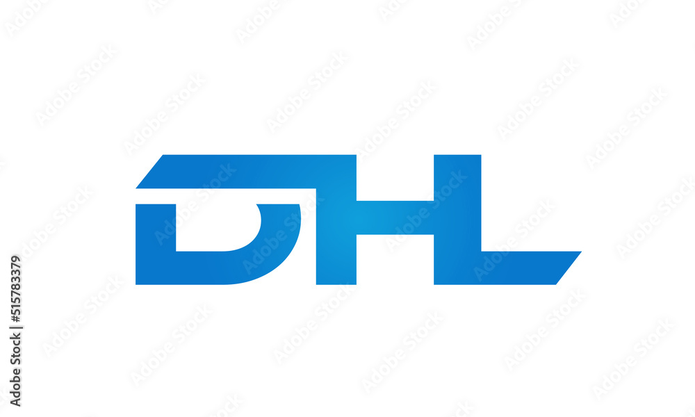 Connected AHL Letters logo Design Linked Chain logo Concept Connected AHL Letters logo Design Linked Chain logo Concept