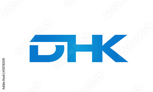 Connected AHK Letters logo Design Linked Chain logo Concept