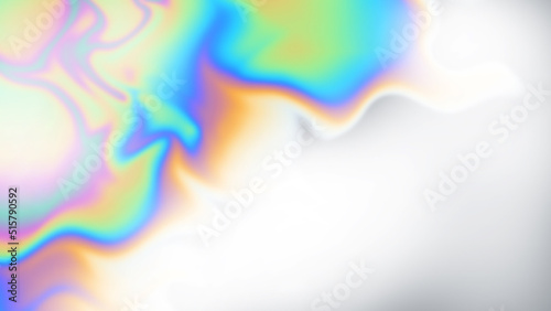 Abstract holographic background with place for text, copy space. Oil spill effect background. Not trace, include mesh gradient. Vector EPS10