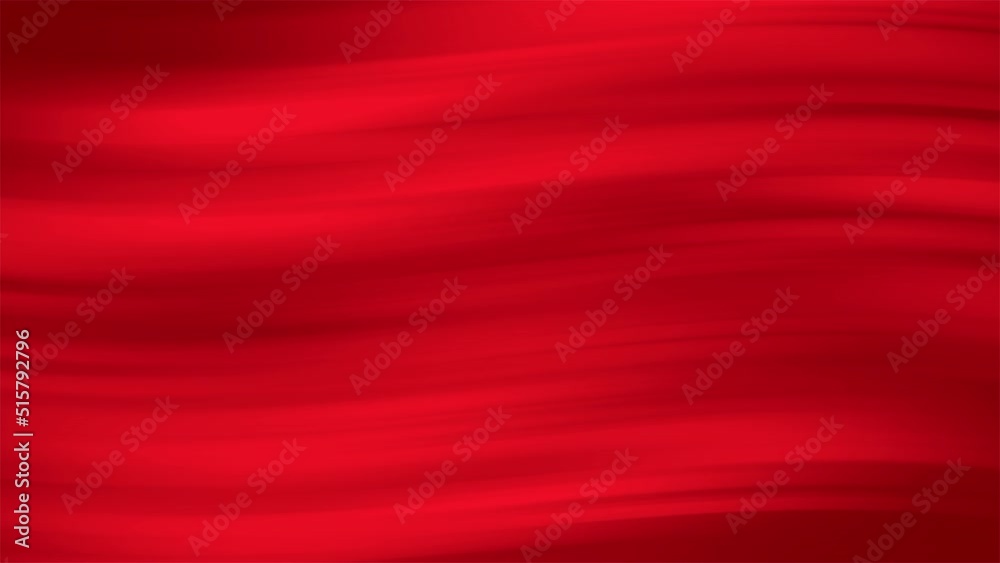 Abstract red satin fabric motion background. Seamless loop. Video animation. Ultra HD 4K 3840x2160