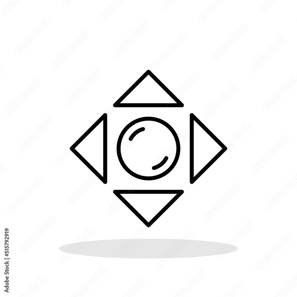 Control icon in trendy flat style. Controling symbol for your web site design, logo, app, UI Vector EPS 10. Control icon in trendy flat style. Controling symbol for your web site design, logo, app, UI Vector EPS 10.