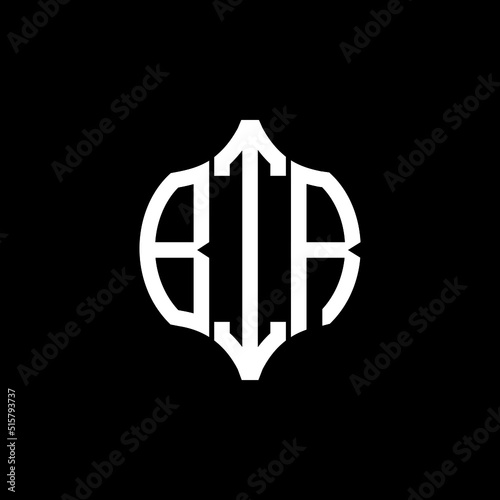 BIR letter logo. BIR best black background vector image. BIR Monogram logo design for entrepreneur and business.