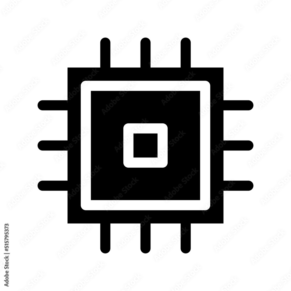 Processor Icon Vector Symbol Design Illustration Processor Icon Vector Symbol Design Illustration