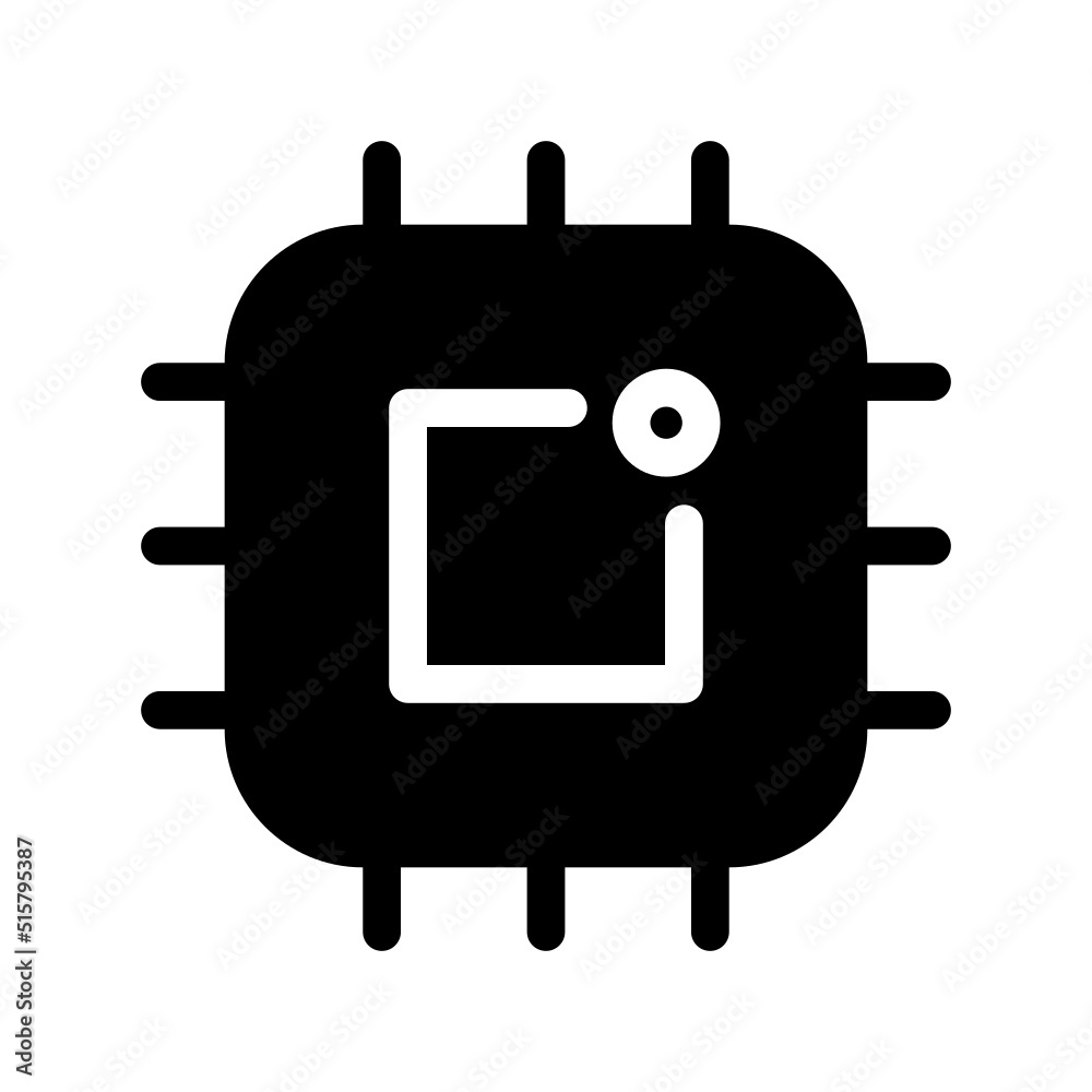 Processor Icon Vector Symbol Design Illustration Processor Icon Vector Symbol Design Illustration