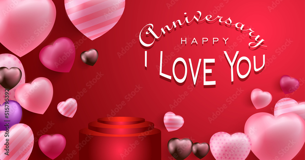 Fototapeta premium happy anniversary background