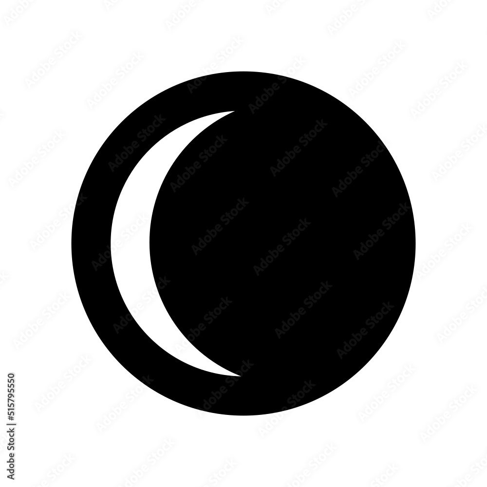 Moon Icon Vector Symbol Design Illustration Moon Icon Vector Symbol Design Illustration