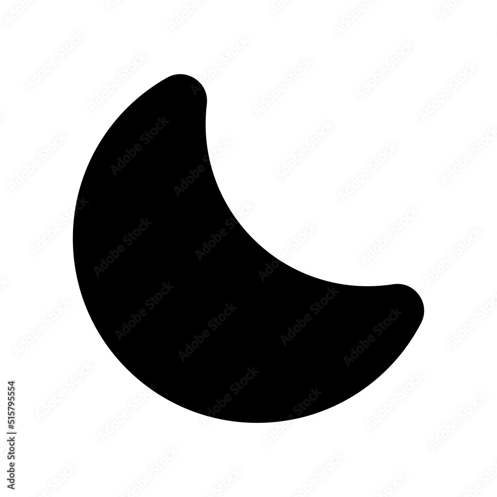 Moon Icon Vector Symbol Design Illustration Moon Icon Vector Symbol Design Illustration