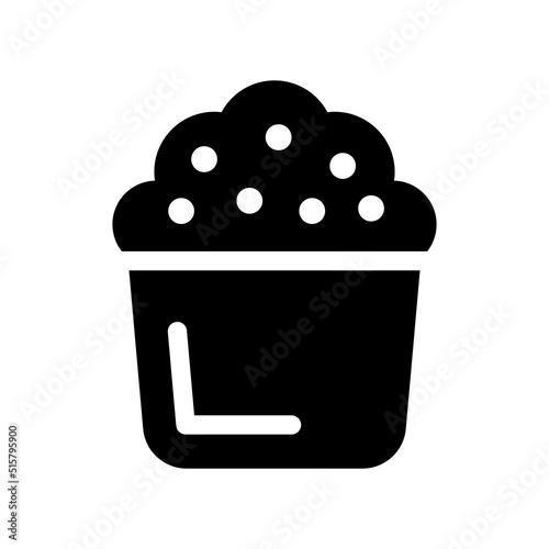 Cupcake Icon Vector Symbol Design Illustration