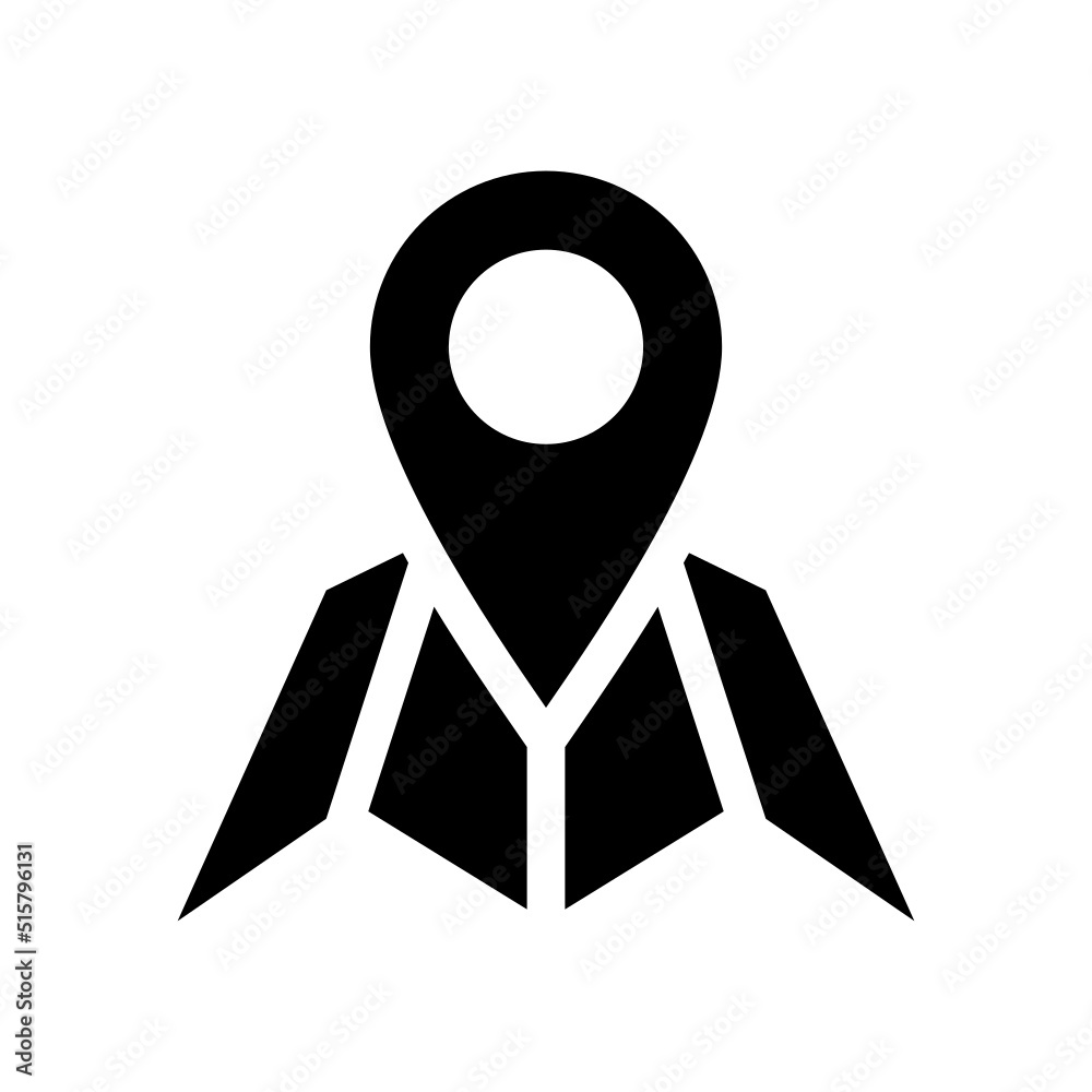 Map Icon Vector Symbol Design Illustration Map Icon Vector Symbol Design Illustration