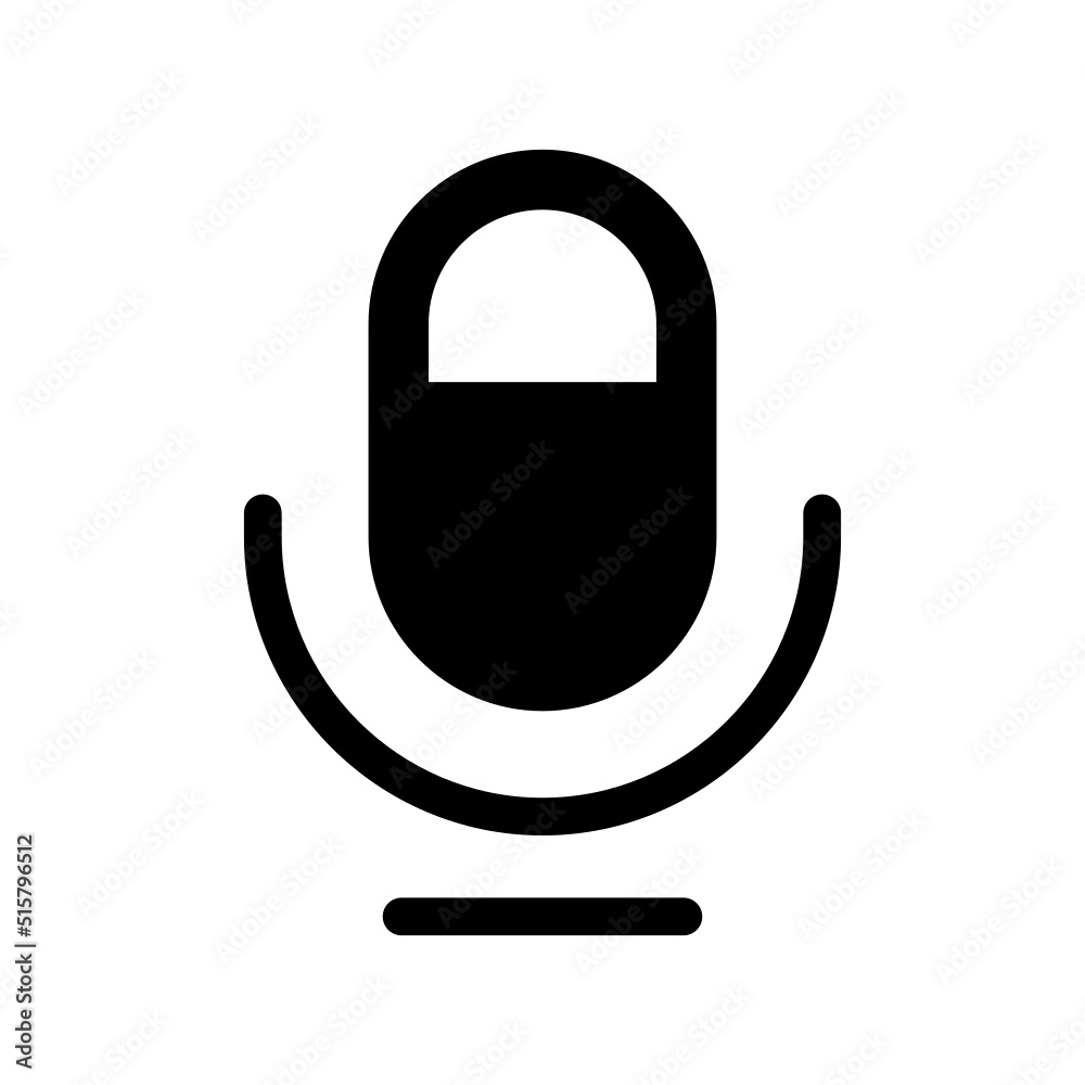 Microphone Icon Vector Symbol Design Illustration Microphone Icon Vector Symbol Design Illustration