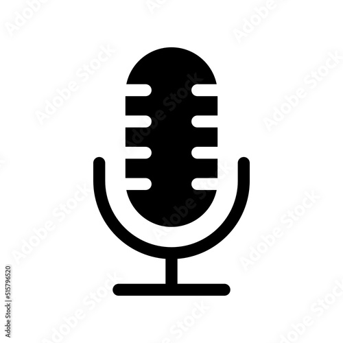 Microphone Icon Vector Symbol Design Illustration