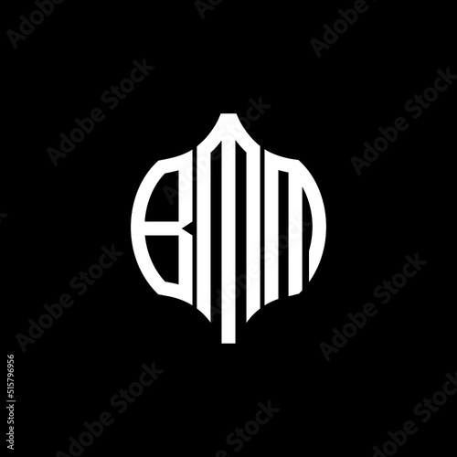 BMM letter logo. BMM best black background vector image. BMM Monogram logo design for entrepreneur and business.