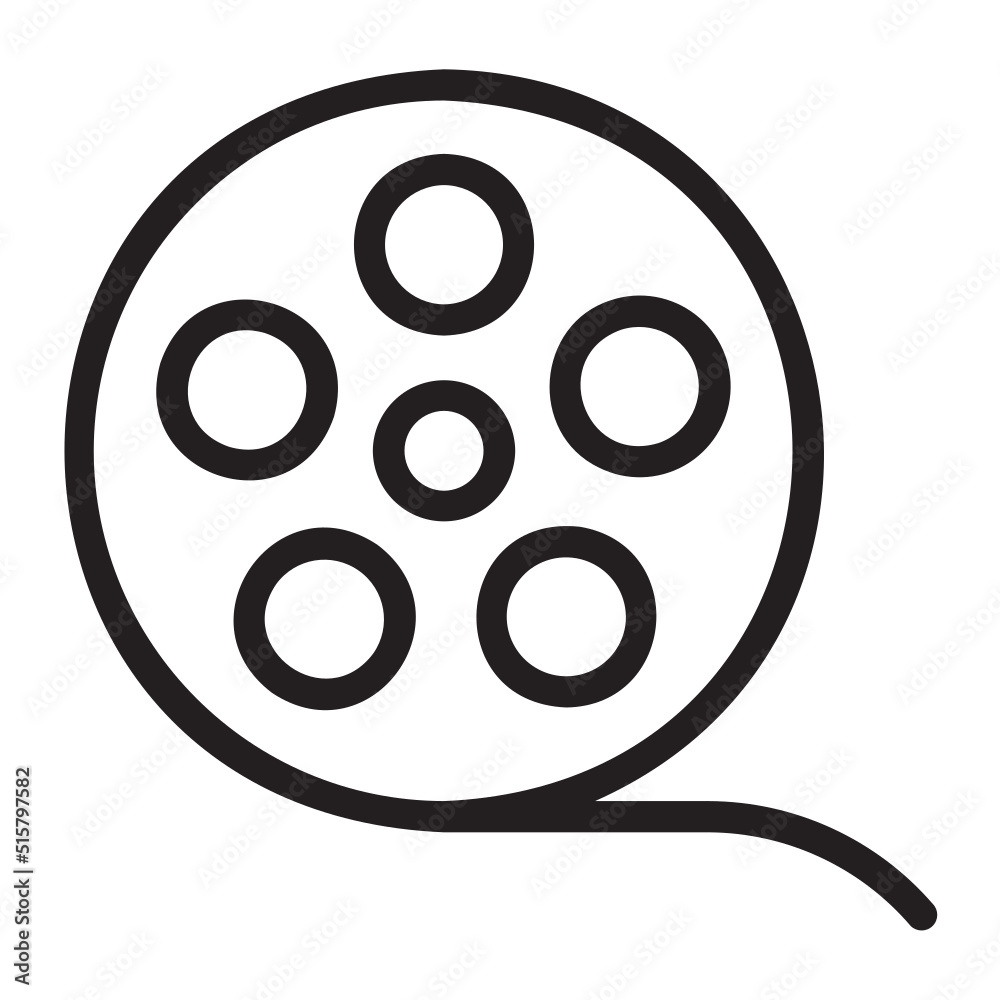 photographic film line icon photographic film line icon