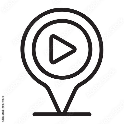 Free Download location line icon - GFXLoad