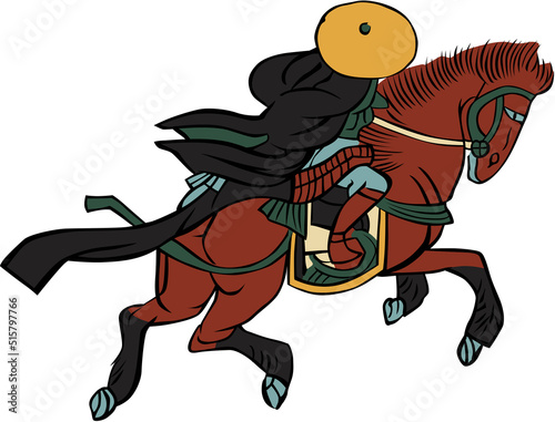 浮世絵　馬　その4