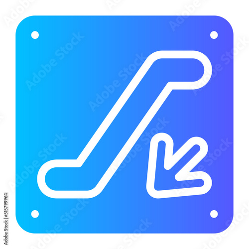 escalator gradient icon