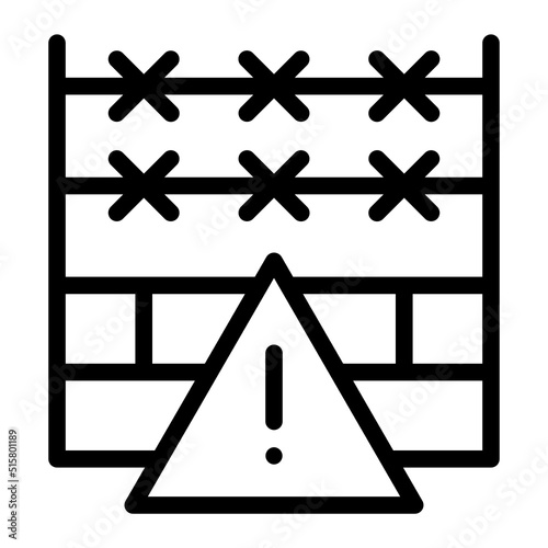 shield border line icon