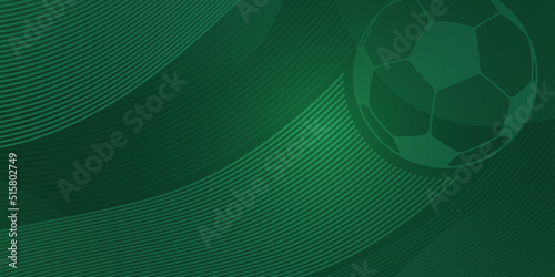 Football background in green halftones. Waves. Vector background
