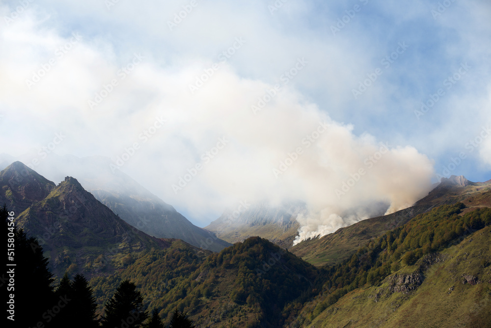 Fire in the Pyrenees