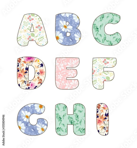 Letters flowers 1 