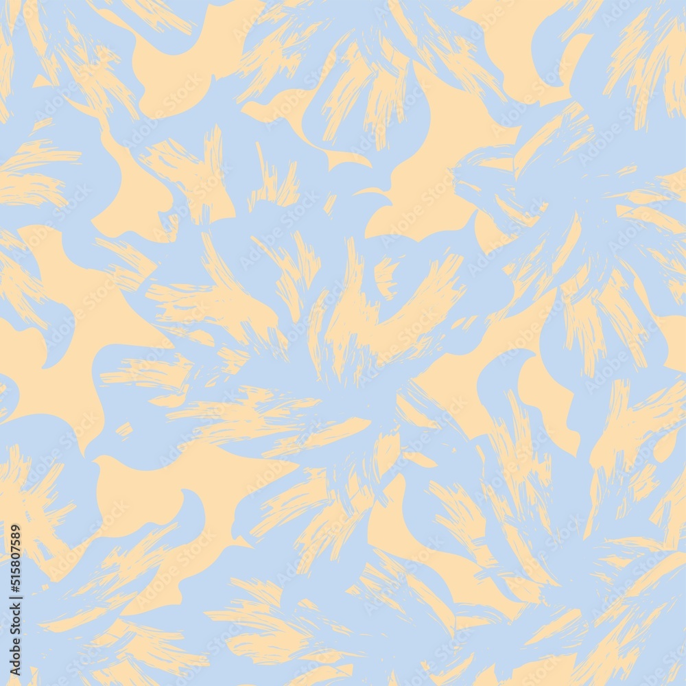 Floral Brush strokes Seamless Pattern Design Floral Brush strokes Seamless Pattern Design