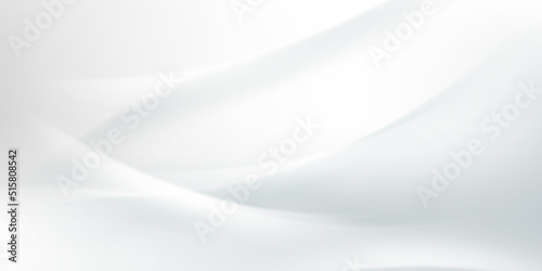 Abstract background design white geometric fluid shapes vector elements