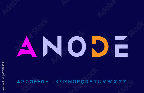 Modern minimal stylish calligraphy alphabet capital letter logo design