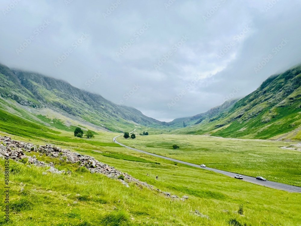 Naklejka premium landscape in the mountains