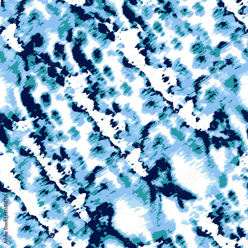 tie dye blue seamless background