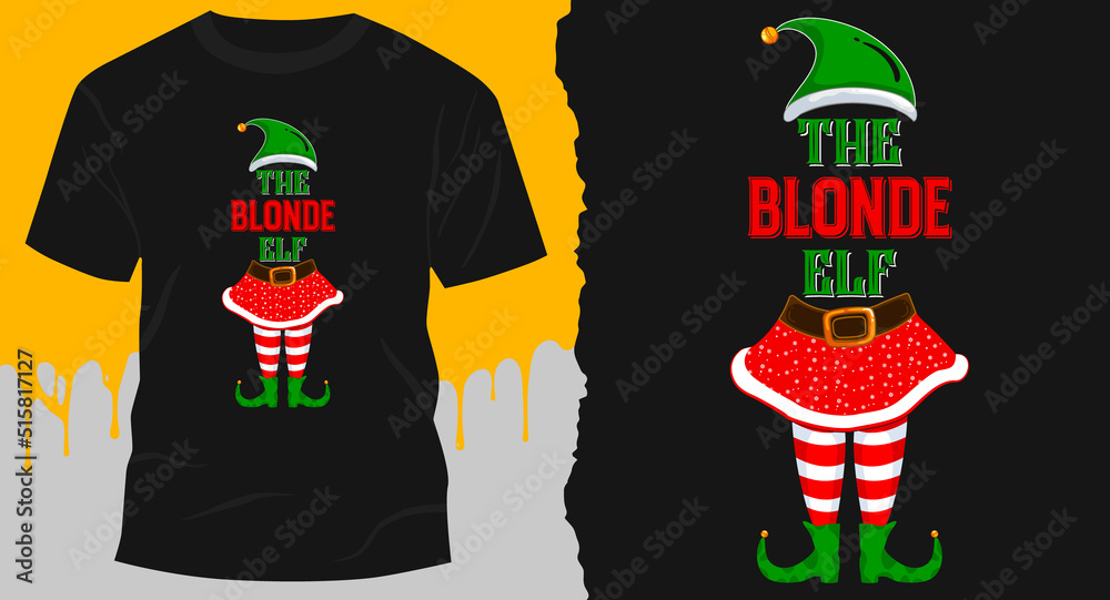 Elf  Funny T-Shirt Design vector