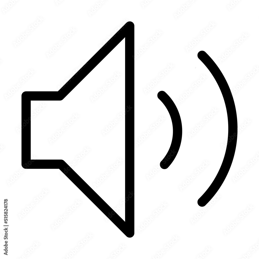 Speaker icon. Flat design style Stock Vector Adobe Stock