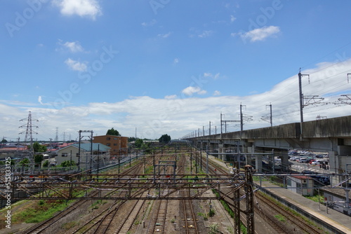 JR宇都宮線（東北本線）、黒磯駅のホーム側（東京方面の風景）