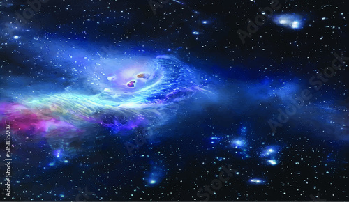 Space Galaxy Nebula 2022 Outer World,scifi game