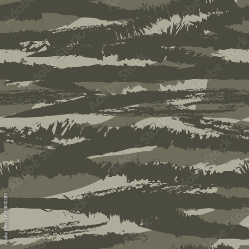 Vector seamless camo tiger stripe army fatigue pattern design