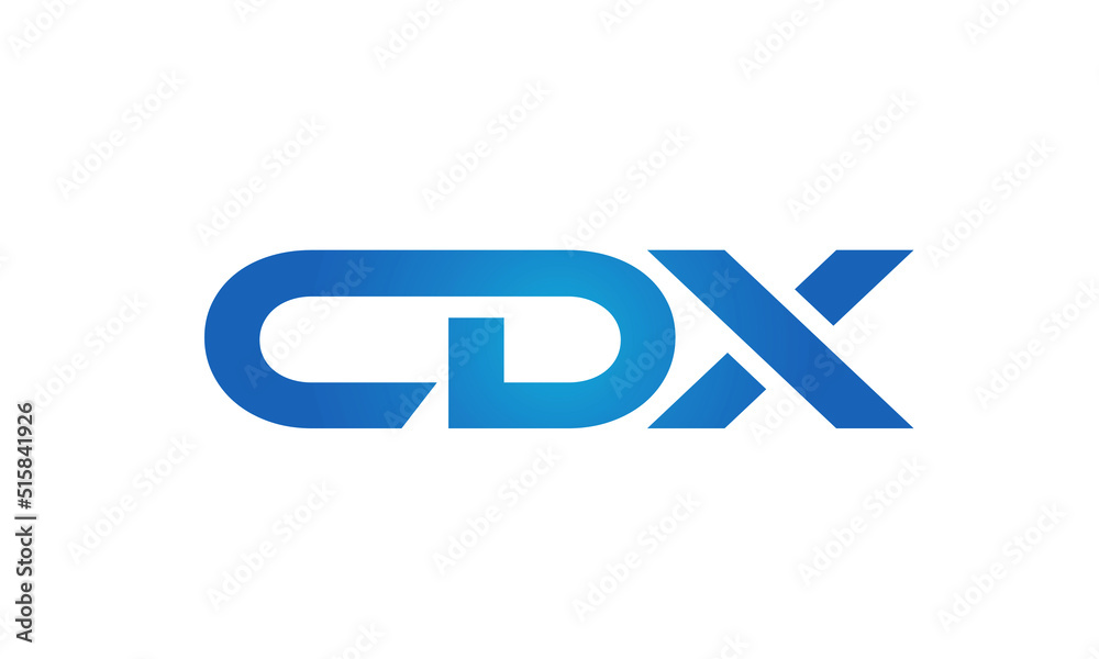 Connected CDX Letters logo Design Linked Chain logo Concept Connected CDX Letters logo Design Linked Chain logo Concept