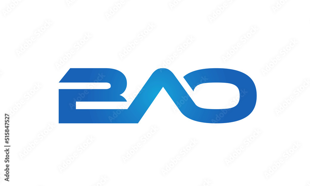 Connected BAO Letters logo Design Linked Chain logo Concept
Connected BAO Letters logo Design Linked Chain logo Concept