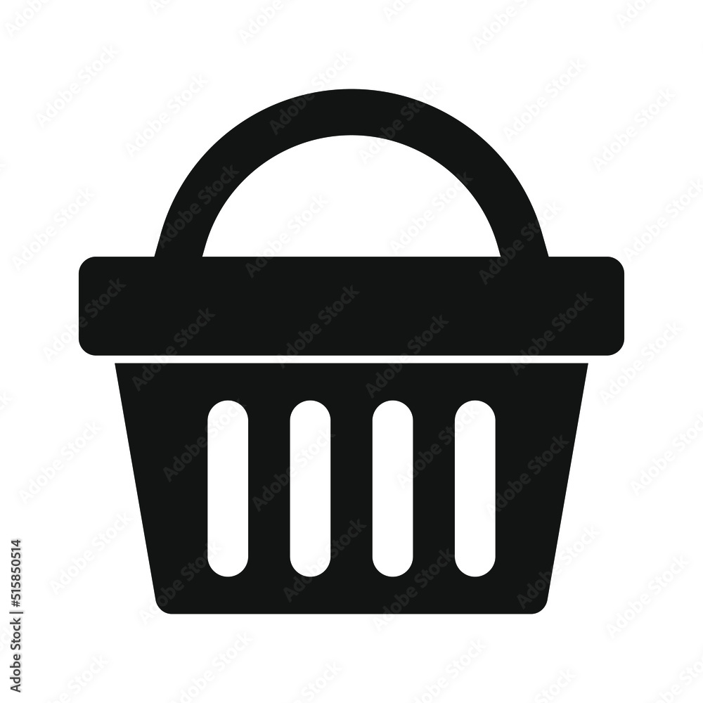 Shopping basket icon - vector illustration Shopping basket icon - vector illustration