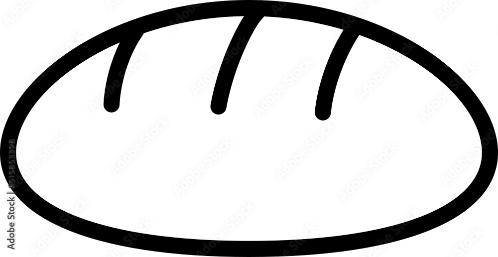 Bread outline icon
