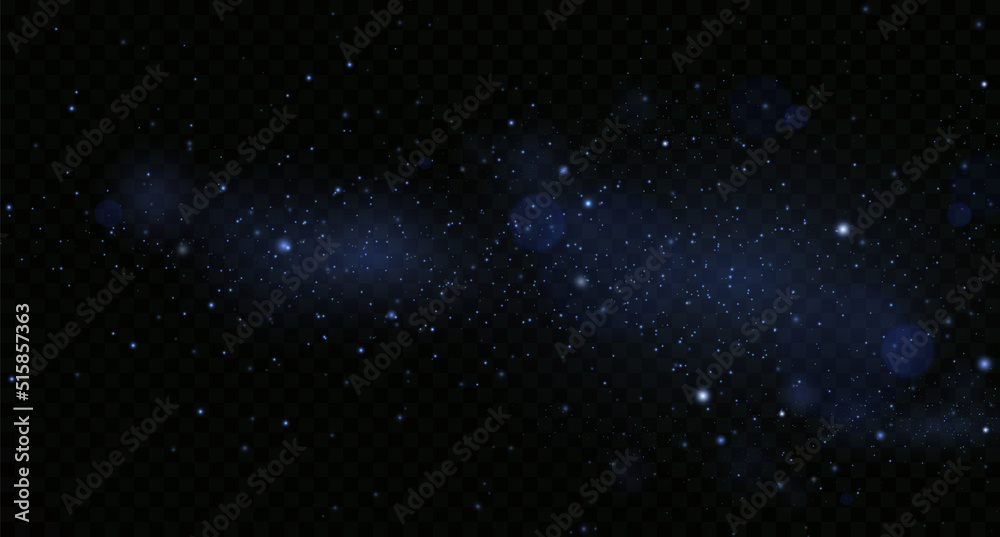 Light effect. Background of sparkling particles. Glittering elements on a transparent background. Light effect. Background of sparkling particles. Glittering elements on a transparent background.